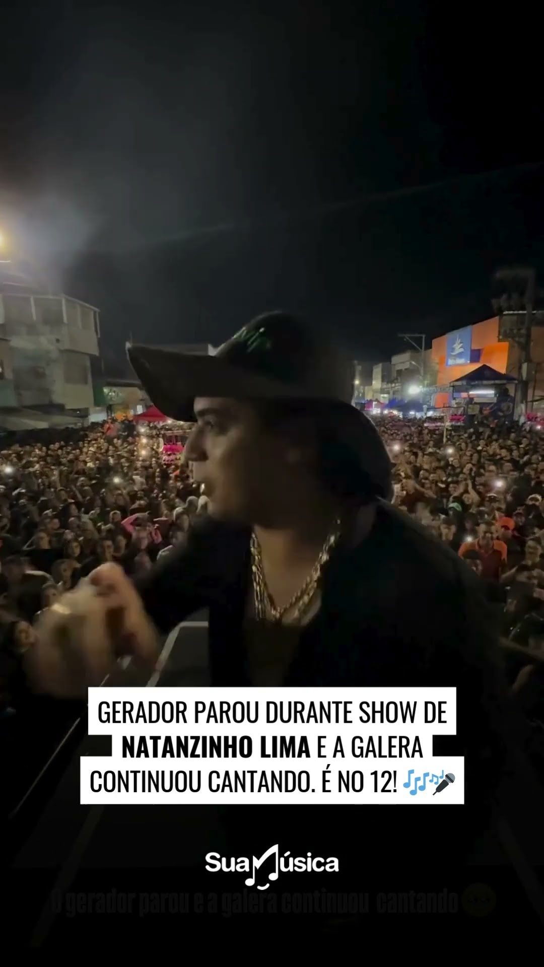 O gerador parou, mas a energia da galera não! ?? #natanzinholima #fidofiote #no12 #arrocha